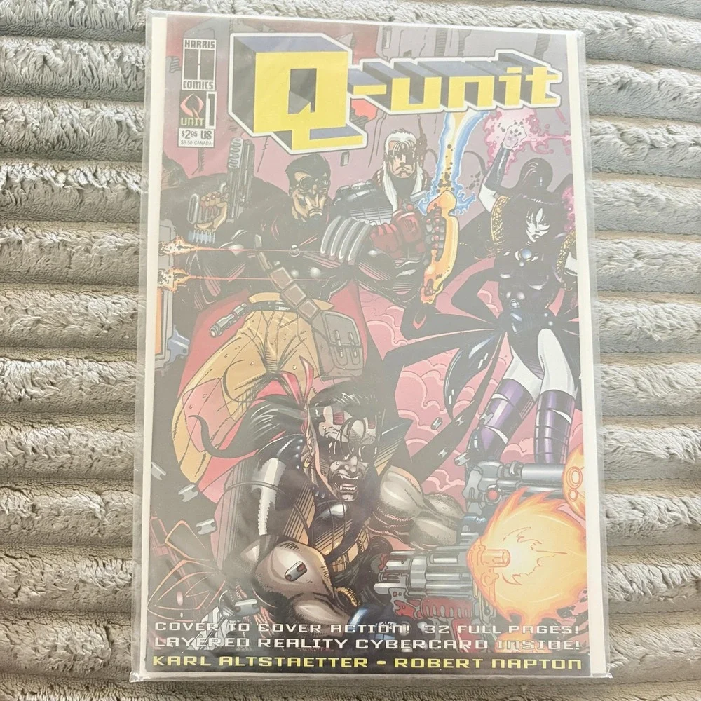 Q-Unit Harris Comics #1 IT Altstaetter Napton Modern Age Superhero Comic Book